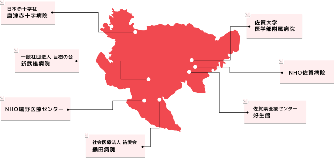佐賀県臨床研修病院マップ